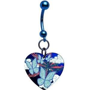  Heart Fluttering Butterfly Belly Ring: Jewelry