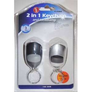  Wholesale CASE Lot 120 Double Pack Clip LED Flashlight Key Chains 