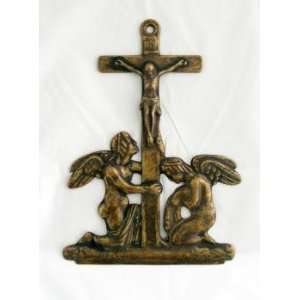  9 Crucifixion with Angels Plaque 