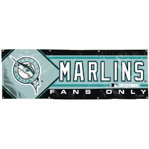  MLB Florida Marlins 2 by 6 foot Vinyl Banner: Sports 