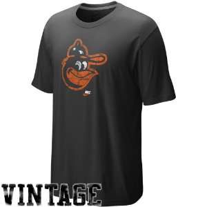  Nike Baltimore Orioles Black Dugout Logo Vintage Tri Blend 