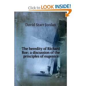   Discussion of the Principles of Eugenics: David Starr Jordan: Books