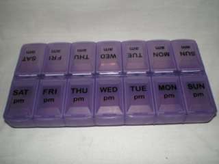 blue large pillbox pill organizer clear translucent large pillbox pill 