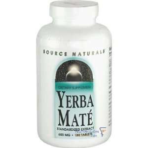  Source Naturals Yerba Mate 600mg, 180 Tablet Health 