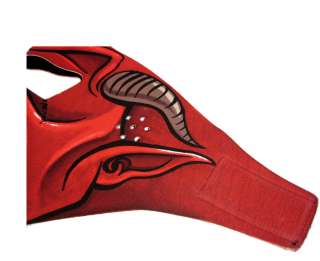 Red Demon Neoprene Motorcycle Face Mask Facemask  