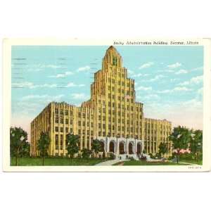   Vintage Postcard   Staley Administration Building   Decatur Illinois