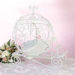 Lillian Rose Fairy Tale White Beaded Dangling Heart Wedding Coach Card 