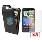 Leather Flip Case w/ LCD Cover for AT&T HTC Inspire 4G Desire HD AT&T 