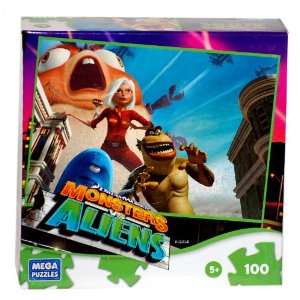    Monsters Vs Aliens Monsters Attack 100 Piece Puzzle Toys & Games