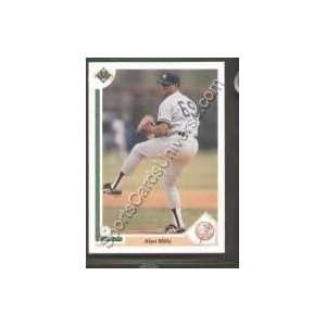 1991 Upper Deck Regular #222 Alan Mills, New York Yankees Baseball 