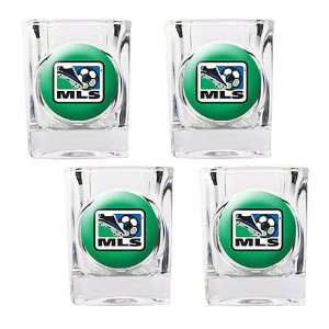 Major League Soccer Logo 4 Piece Square Shot Glass Set (Primary Team 