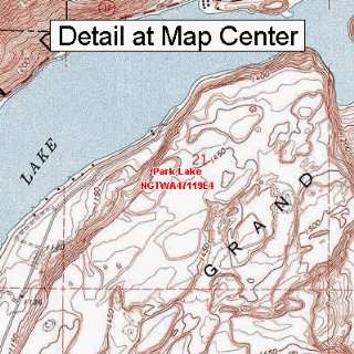   Topographic Quadrangle Map   Park Lake, Washington (Folded/Waterproof