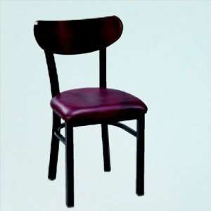Hastings Metal Chair Seatback Cherry, Upholstery Laredo Russet Vinyl 
