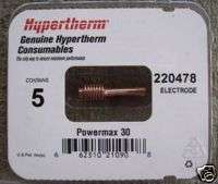 Hypertherm Powermax 30 Electrodes 220478  