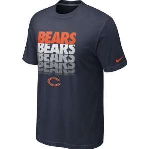  Chicago Bears Navy Nike Blockbuster T Shirt Sports 