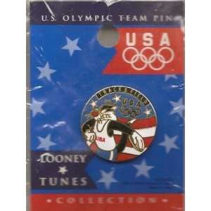 Warner Brothers Looney Tunes Sylvester Olympic Track & Field Pin