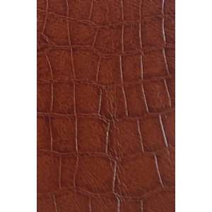  Alligator Tan Fake Leather Vinyl Upholstery 56 Inch Fabric 