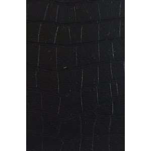 Alligator Black Fake Leather Vinyl Upholstery 56 Inch Fabric By the 