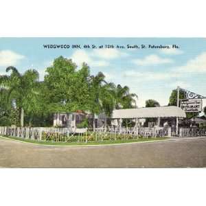  1950s Vintage Postcard Wedgwood Inn Restaurant (4th Street 