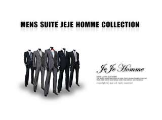 JEJE Slim Fit Two Button Black Mens Suits US 40R  
