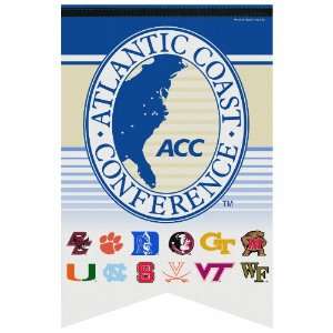 NCAA Atlantic Coast Conference Premium Felt Banner 17 by 26:  
