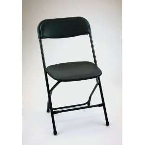  Folding Chair   Plastic Folding Chair (Set of 8) in Black 