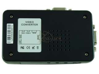 RCA Composite S video VGA to VGA LCD Monitor Converter  