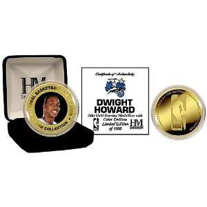  Highland Mint DHCOLGBK Dwight Howard 24KT Gold and Color 