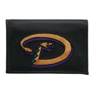   Diamondbacks Black Embroidered Tri Fold Wallet: Sports & Outdoors