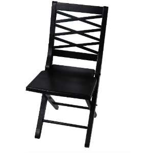  Hillsdale Eastside Black Honey Folding Chair