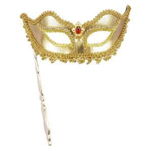Venetian Mask Stick Gold