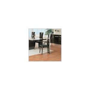   USA Edith Fabric Arm Chair in Dark Brown Finish Furniture & Decor