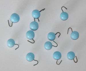 VINTAGE TURQUOISE GLASS BEADS BEAD BALL DANGLES DROPS  
