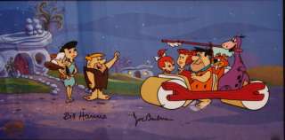 Flintstones Cel Courtesy Of Freds Two Feet Signed  