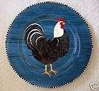 Warren Kimble ROOSTERS Blue Rooster Plate NEW items in Snookys 