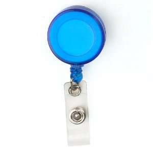   for 10pcs) Translucent ID Badge Holder Reel, Blue: Office Products