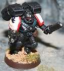 Warhammer 40k 10 Black Templar Crusaders with Bolt Pistol and Chain 