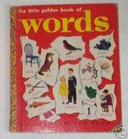 Little Golden Book of Words 1948 Golden NICE  