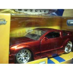 Detailed Diecast Open Door 06 Mustang Red Real Rider Scattered Chrome 