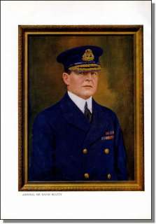 1917 WWI British Royal Navy Admiral Sir David Beatty  