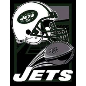 New York Jets Game Time Woven Jacquard Throw:  Sports 