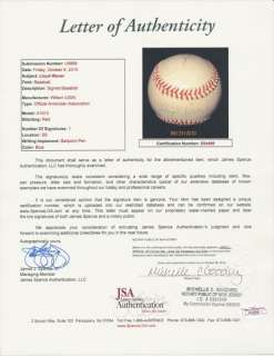 Lloyd Waner Single Signed Auto Baseball PSA/DNA EX+ 5.5 & JSA  