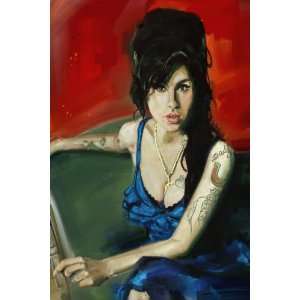 Beautiful Amy Winehouse Print of Painting By Amys Favorite Artist 