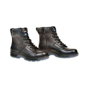 Blue Tongue Boots (BTGBTP95) Black 6 Lace Up Side Zipper Boot, Size 9 