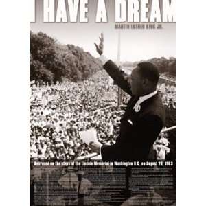 Martin Luther King Jumior Famous I Have a Dream Speech PAPER POSTER 