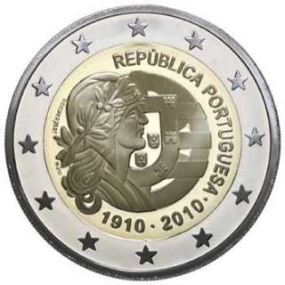 country portugal face value 2 euro year 2010 cu75 ni25