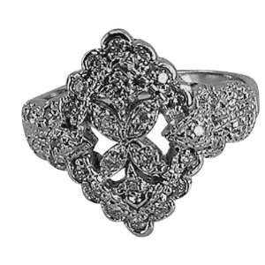  Platinum Antique Diamond Ring   6: DaCarli: Jewelry