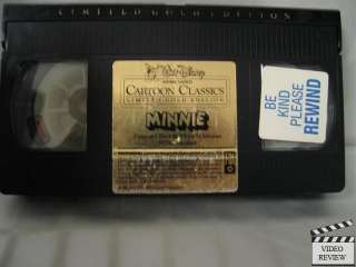 Minnie   Cartoon Classics Limited Gold Edition VHS  