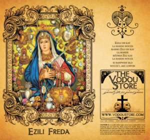 Ezili Freda Lwa 7 Day Candle Label Vodou Voodoo Erzulie  