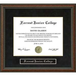 Forrest Junior College Diploma Frame 